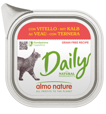 Almo Nature Grain-Free Υγρή Τροφή Γάτας σε Κεσεδάκι με Μοσχαράκι 100gr